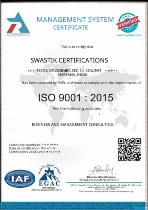 Recognition Certificate